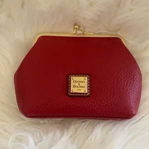 Red Dooney and Bourke Kiss Lock coin purse/wallet